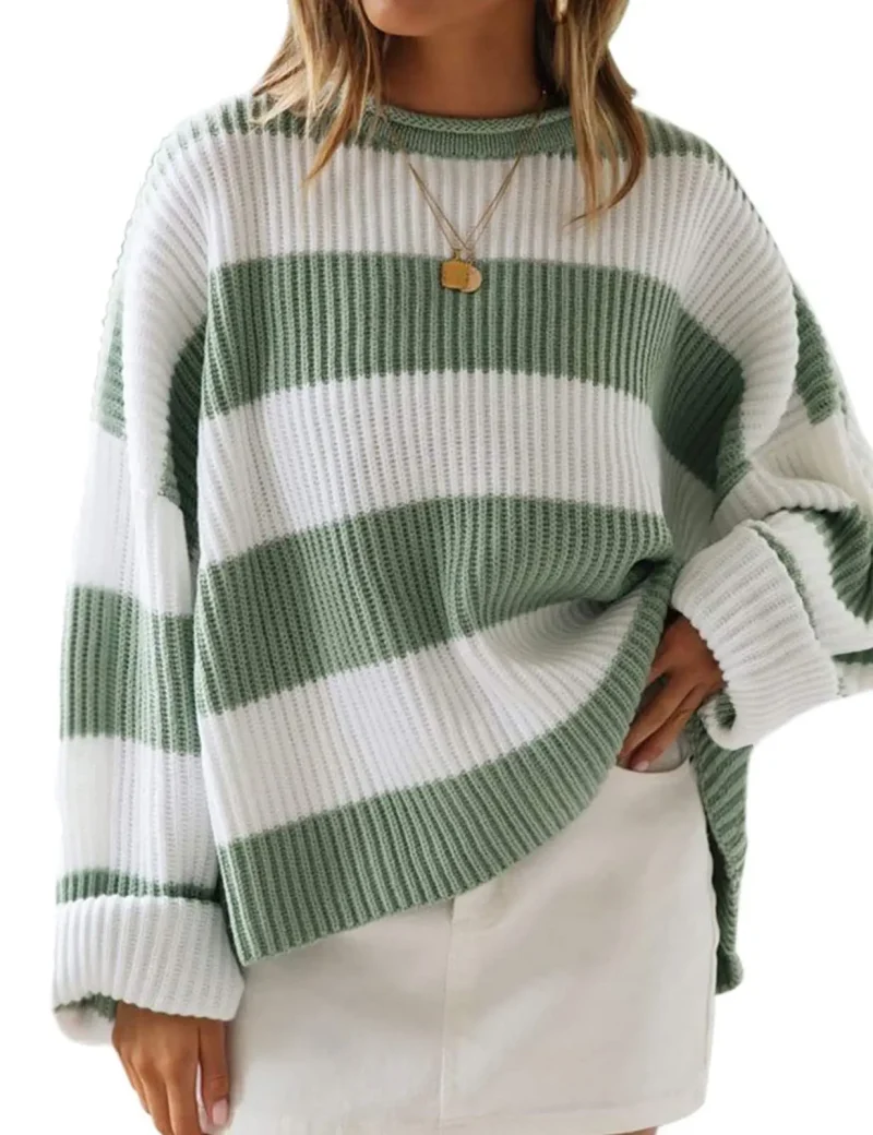 Winter Fashion Sweaters Long Sleeve Knit Jumper - Image 8