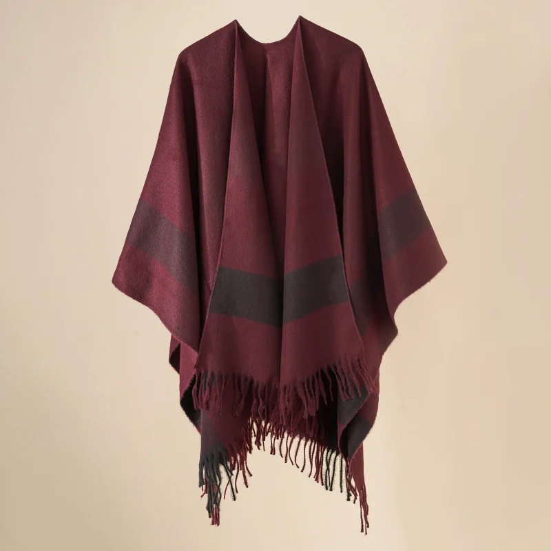 Winter Fashion Plaid Tassel Shawl Women Fashion - Image 16
