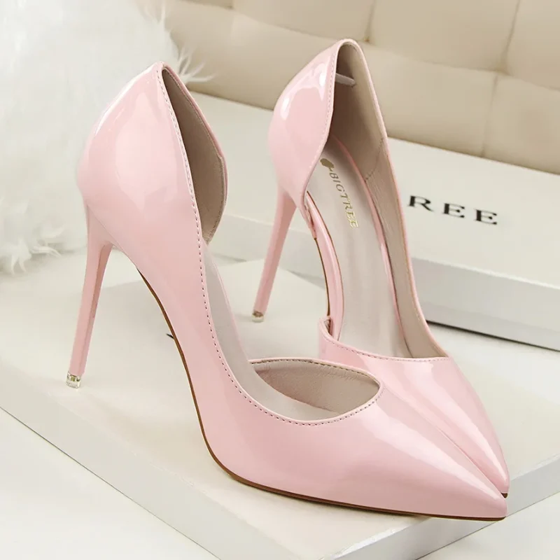 Wedding Bridal Scarpins Short Heels Lady Sexy Hollow Party Shoes - Image 15
