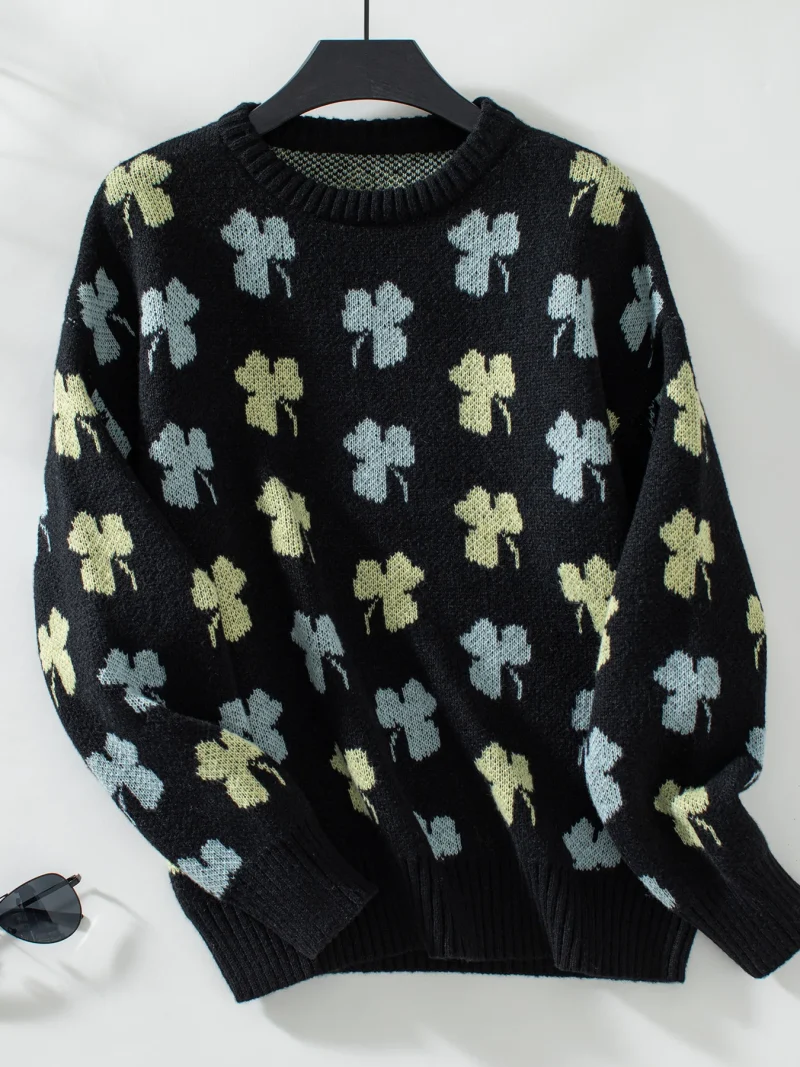 Women's Pullover 2024 Autumn Winter Loose Long Sleeved - Image 13