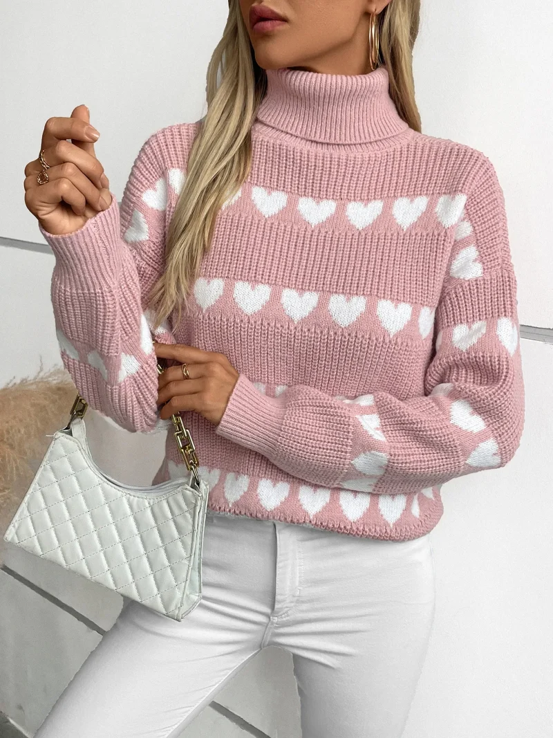 Turtleneck Pullover Sweater For Women 2024 - Image 10