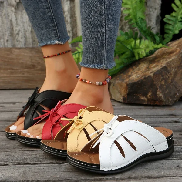 Women's Shoes on Sale 2024 New Open Toe Women's Slippers - Image 11