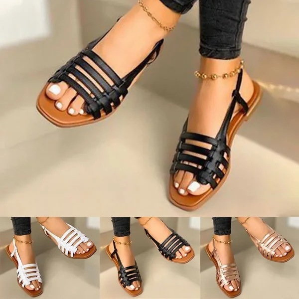 Women Sandals Woman Summer Hollow Out Roman Shoes 2024 - Image 7