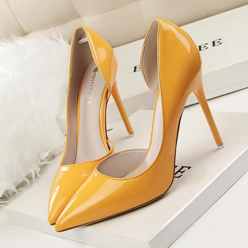 Wedding Bridal Scarpins Short Heels Lady Sexy Hollow Party Shoes - Image 18