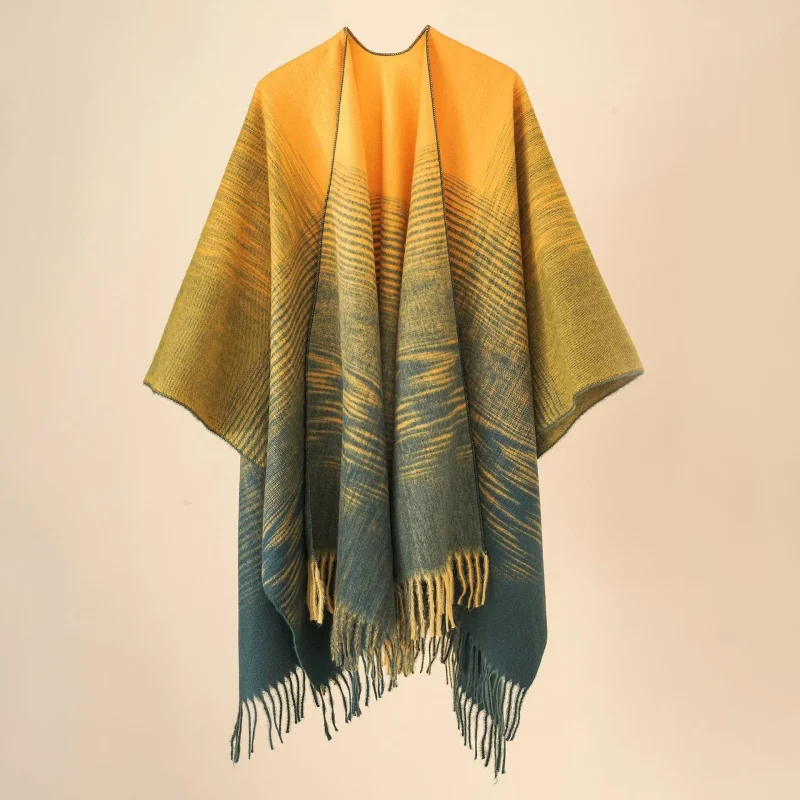 Winter Fashion Plaid Tassel Shawl Women Fashion - Image 13