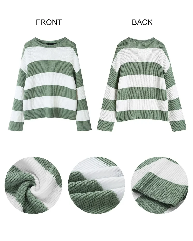 Winter Fashion Sweaters Long Sleeve Knit Jumper - Image 7