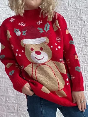 Christmas Sweater Women 2024 Autumn Winter Fashion Snowman