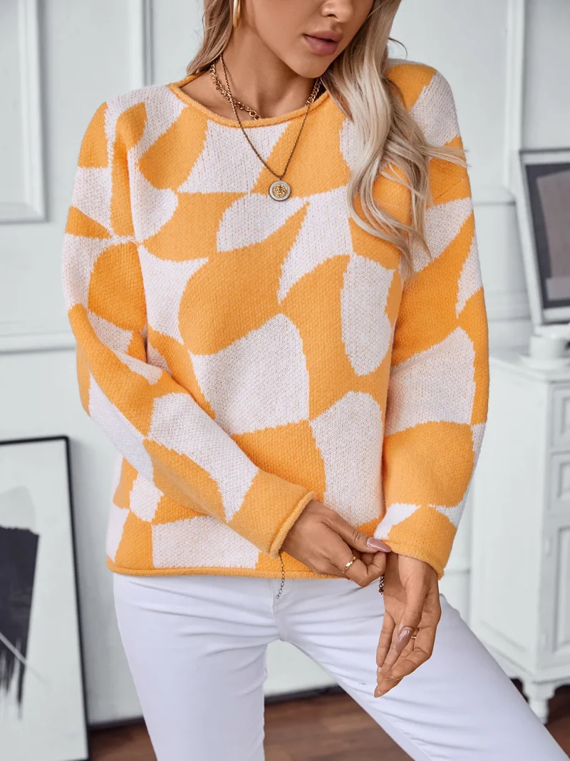 Winter Fashion Loose Long Sleeve Casual Knitted Sweaters - Image 11