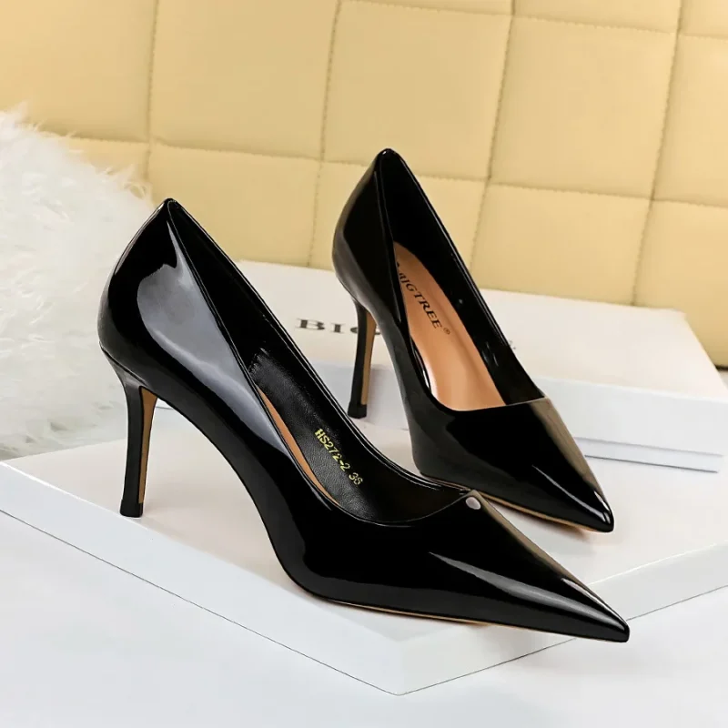 Women 8.5cm High Heels Scarpins Pumps Lady - Image 17