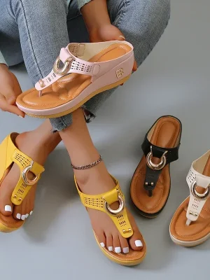 Women’s Sandals Rome Wedges Slippers Causal Platform Beach Shoes