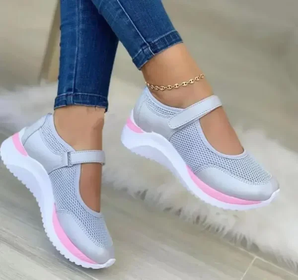 Autumn Outdoor Breathable Mesh Shoes Women Casual Platform Sneakers - Image 6