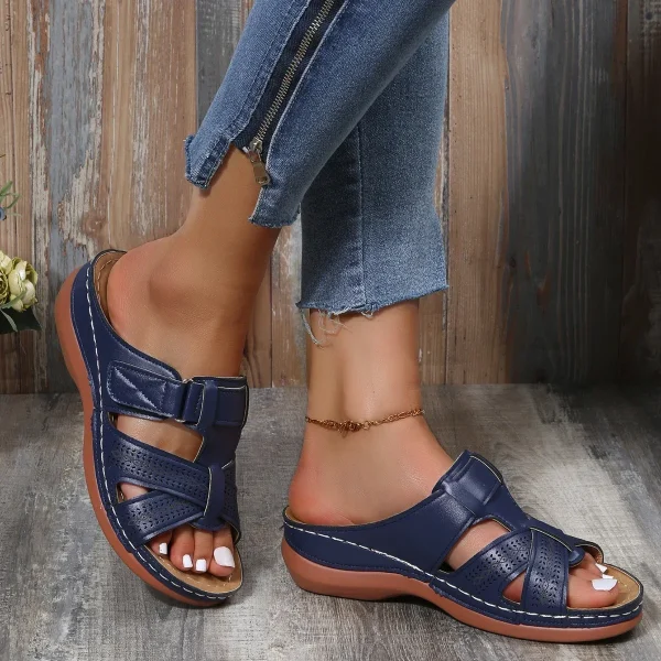 Women Wedge Sandals Premium Orthopedic Open Toe Sandals - Image 4