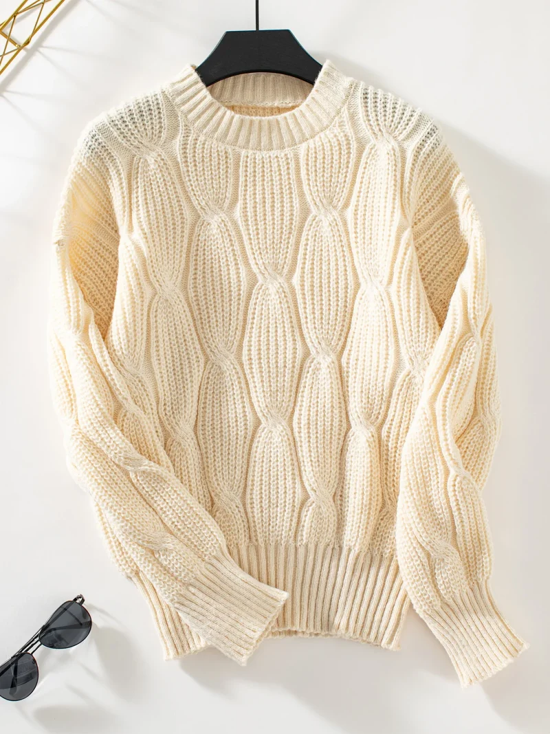 Solid Color Twist Sweaters Women 2024 Fashion - Image 12