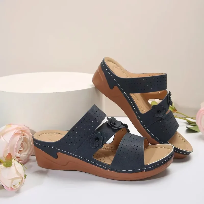 Summer Women Wedges Sandals Premium Orthopedic Open Toe Sandals - Image 8