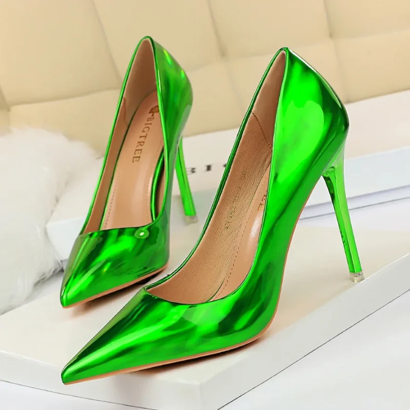 Women Fetish 10.5cm High Heels Pumps Wedding Bridal - Image 11