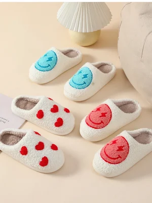 Fashion Women’s Slippers Winter Warm Couples Shoes Bath Slippers For Home