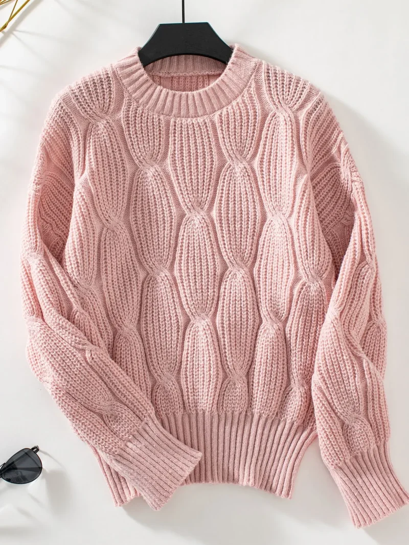 Solid Color Twist Sweaters Women 2024 Fashion - Image 13