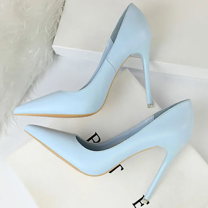Women 7.5cm 10.5cm High Heels Pumps Lady Wedding Bridal - Image 4