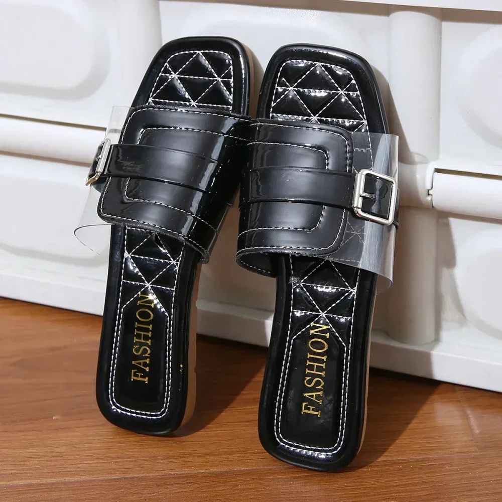 Flat Slides Women New Fashion Designer Sandals Leisure - Image 4
