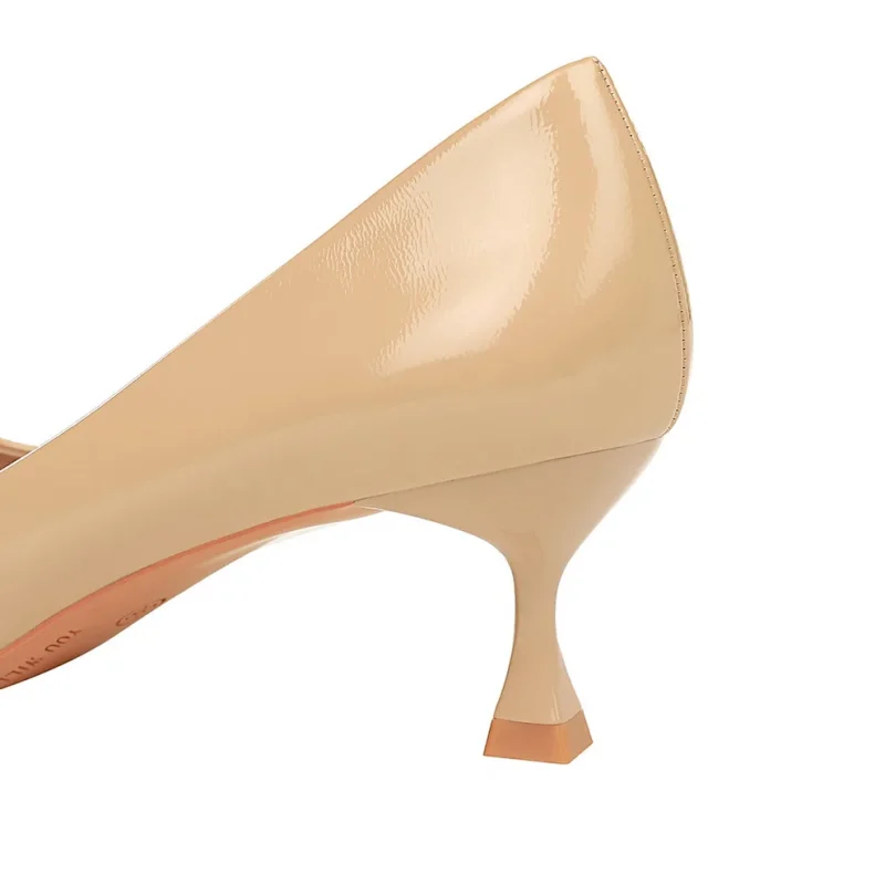 Elegant Women 5.5cm High Heels Patent Leather Pumps Office Lady - Image 12