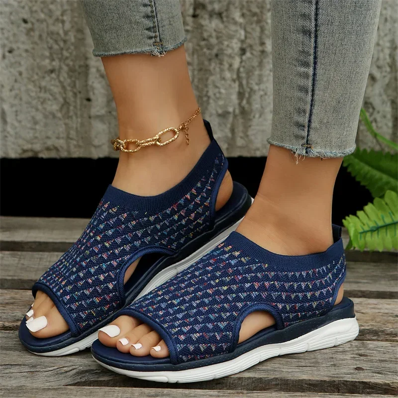 Beach Sandal for Men Casual Round Toe Solid Color Plus Size Sports Slippers - Image 5