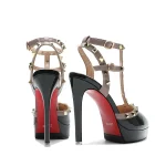 Women 10cm 12cm High Heels 2.5cm Platform Sandals Valentine Party - Image 2