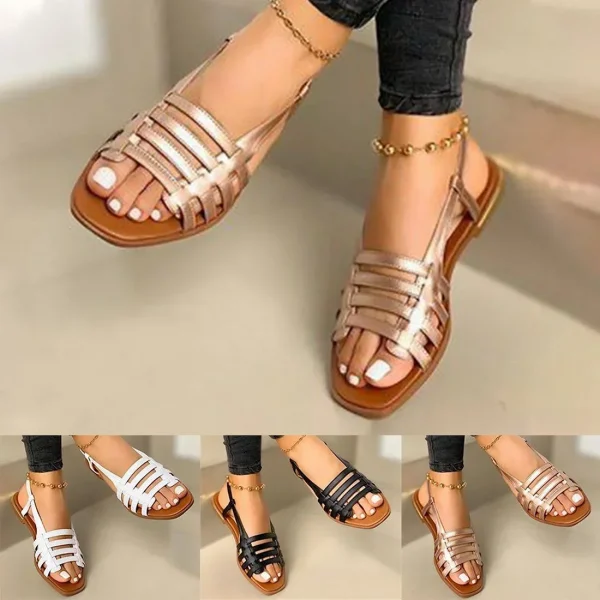 Women Sandals Woman Summer Hollow Out Roman Shoes 2024 - Image 6