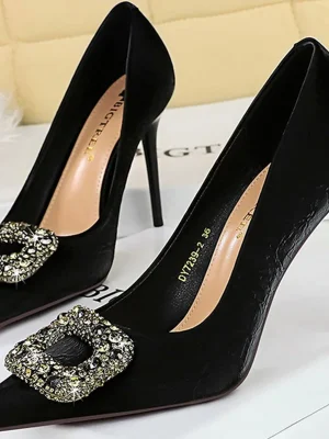 Western Style Fashion Party Women Shoes 9.5cm 7cm Thin High Heels