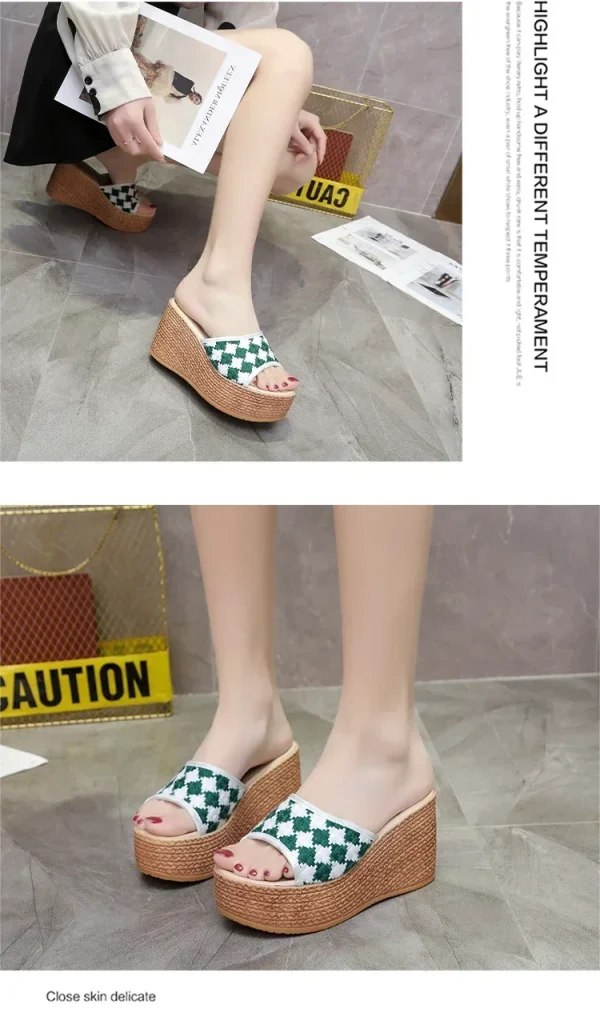 Women Slippers Sweet Bow Women Open Toes Summer Sexy Flower Shoes - Image 8