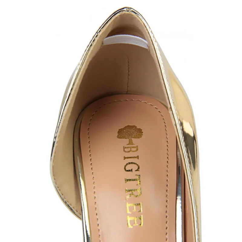 Women 10.5cm High Heels Pumps Lady Stripper Stiletto Metallic - Image 12