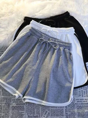 Women Casual Shorts Summer Loose High Waist Female