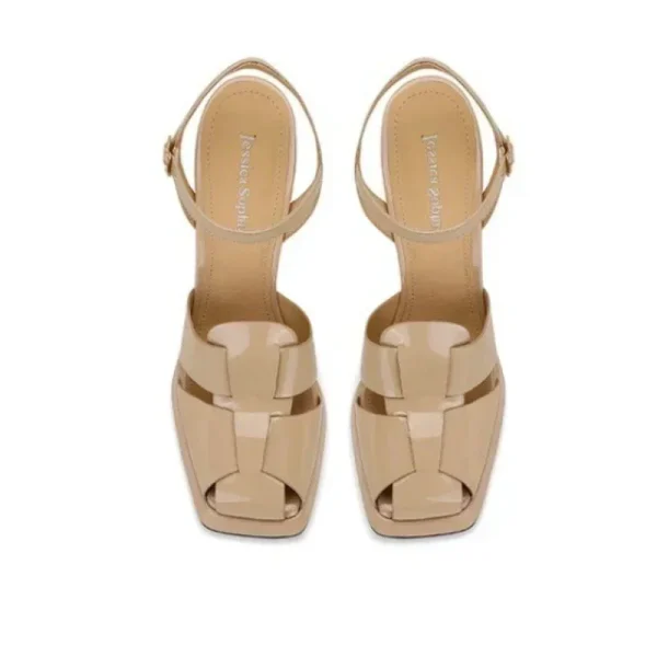 Leather Sandals Woman Sexy High Heels Ladies Summer Party Wedding Platform Shoes Women - Image 4