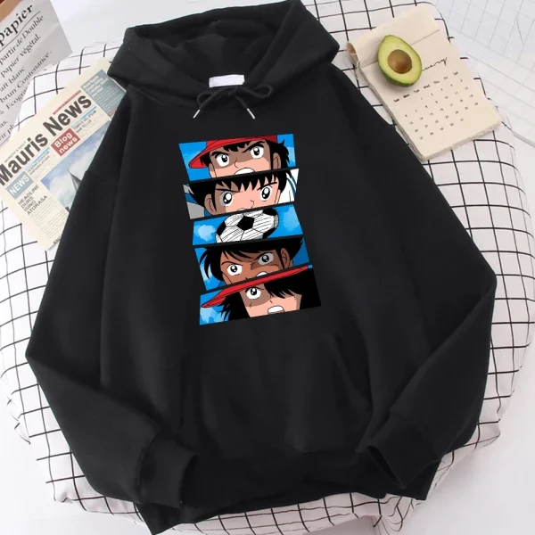 Captain Tsubasa Taro Misaki Printed Sweatshirt Men's Street Hoodie - Image 2