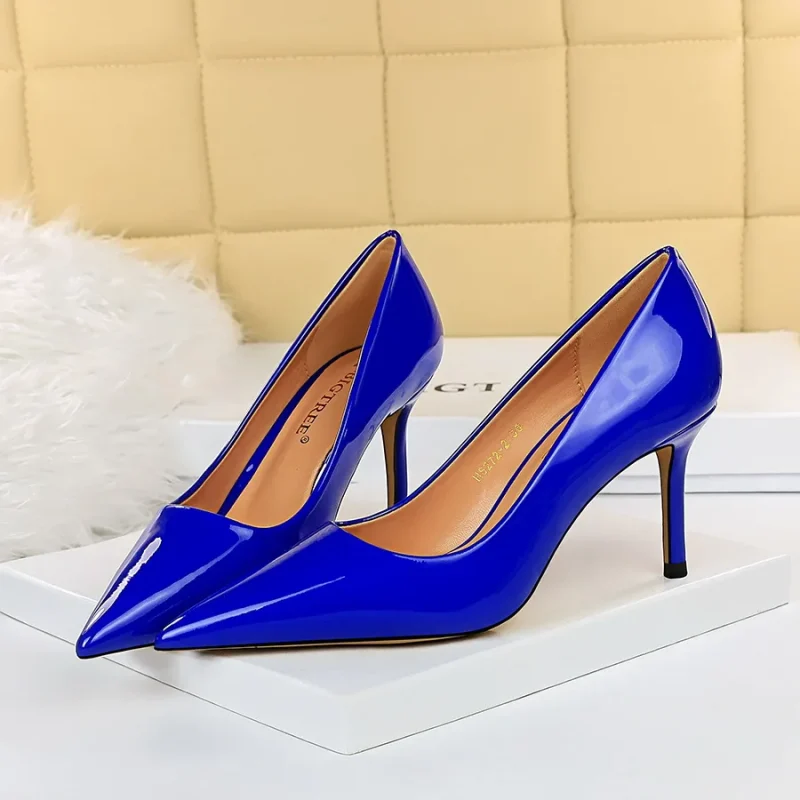 Women 8.5cm High Heels Scarpins Pumps Lady - Image 14