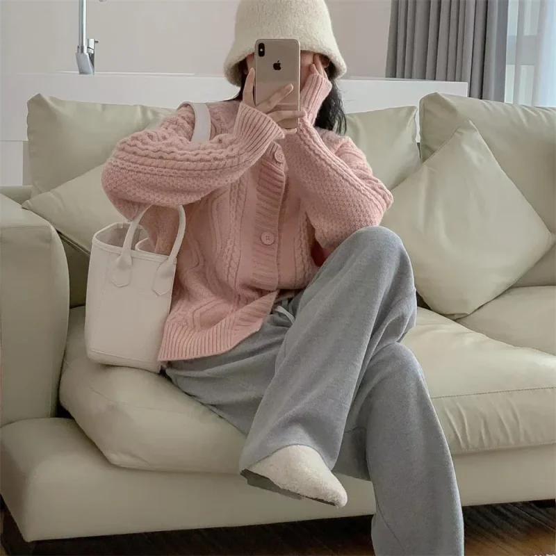 Winter Clothes Twists Cardigan Women 2024 New Loose Korean - Image 12