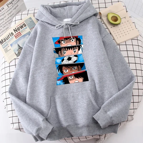 Captain Tsubasa Taro Misaki Printed Sweatshirt Men's Street Hoodie - Image 3