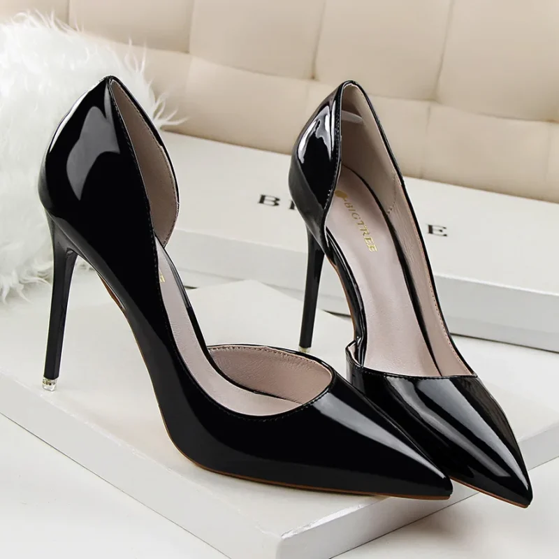 Wedding Bridal Scarpins Short Heels Lady Sexy Hollow Party Shoes - Image 20