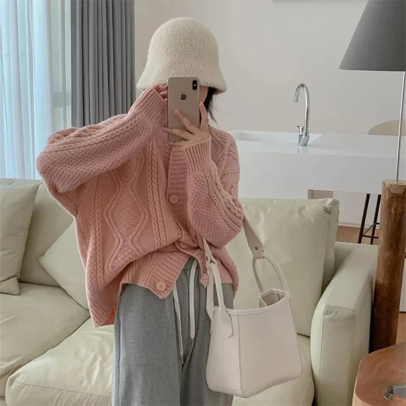 Winter Clothes Twists Cardigan Women 2024 New Loose Korean - Image 11