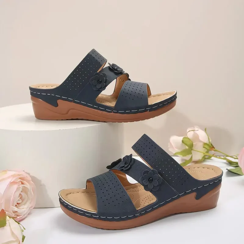 Summer Women Wedges Sandals Premium Orthopedic Open Toe Sandals - Image 9