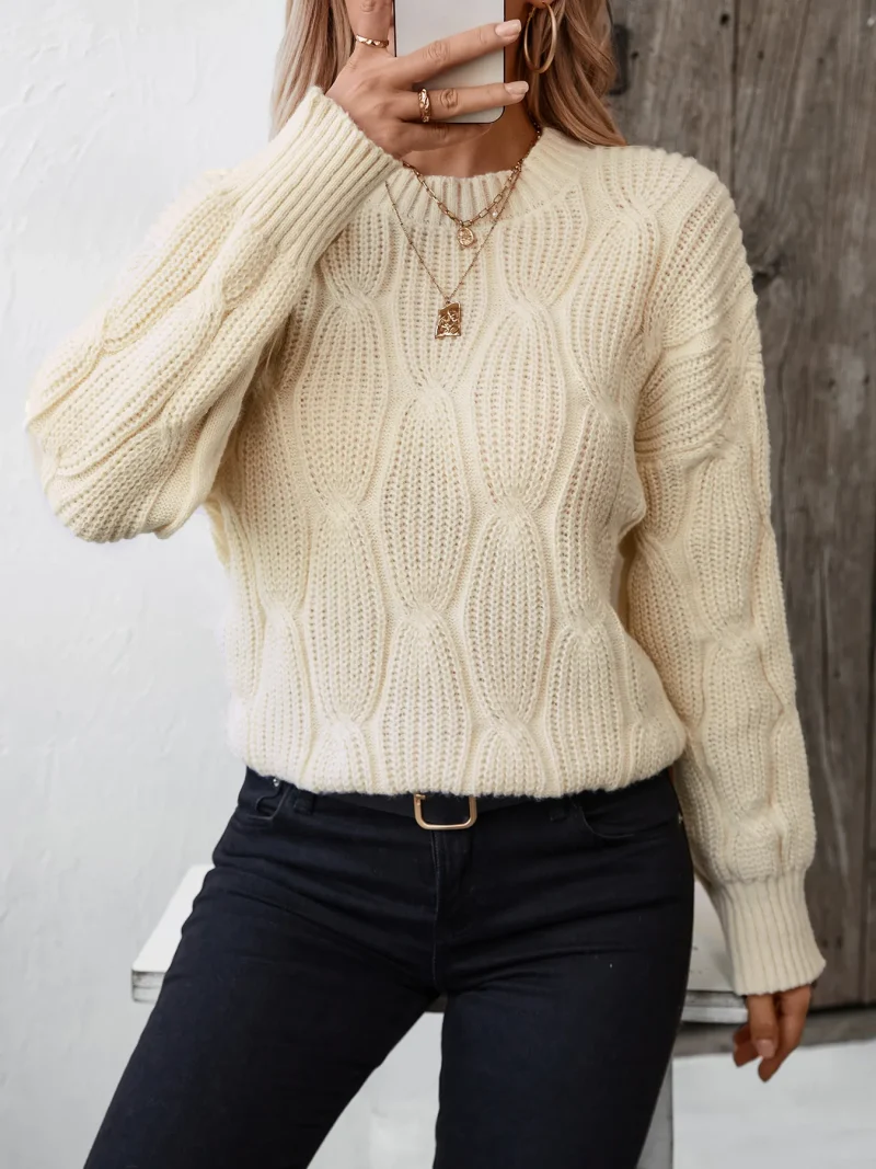 Solid Color Twist Sweaters Women 2024 Fashion - Image 10