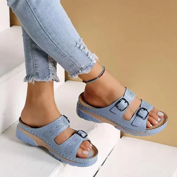 Women Slippers Outdoor Sports Beach Wedge Height Increase - Image 5