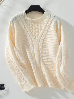 Winter Sweater Women 2024 Fashion Hollow