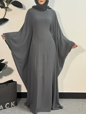 Muslim Abayas Loose Maxi Dresses Women Jilbabs Muslim Dress Full Sleeve