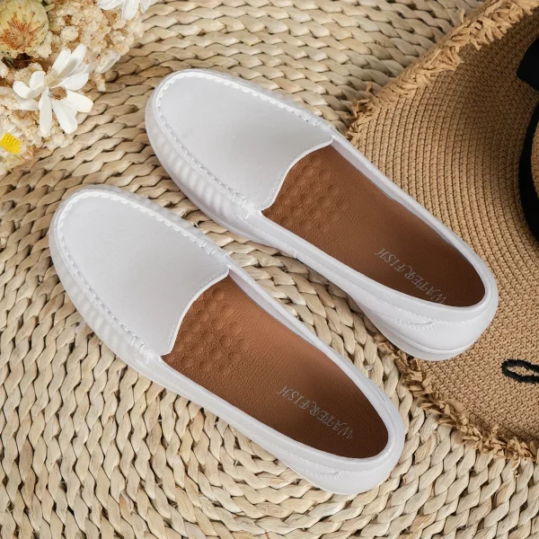 Autumn Casual Fashion Round Toe Flat Solid Color Comfortable - Image 7