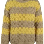 Women's Color Contrast Twisted Pullover Sweater Autumn - Image 2