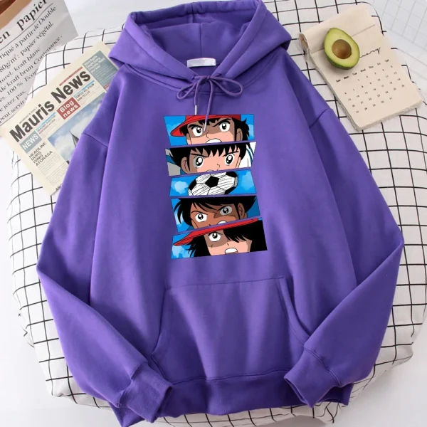 Captain Tsubasa Taro Misaki Printed Sweatshirt Men's Street Hoodie - Image 4