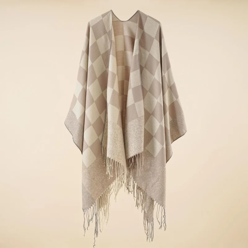 Winter Fashion Plaid Tassel Shawl Women Fashion - Image 19
