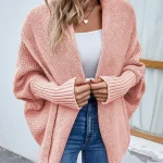 Winter Sweater Women 2022 New Batwing Sleeve Cardigan