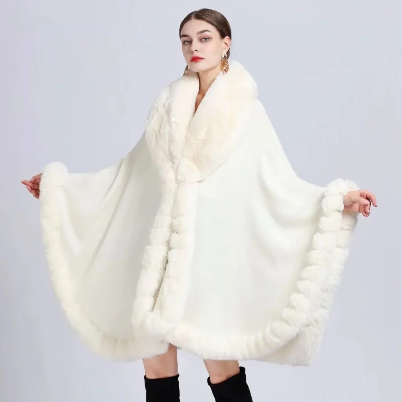 Female Fashion Cardigan Shawl Cloak Loose Long Coats - Image 6