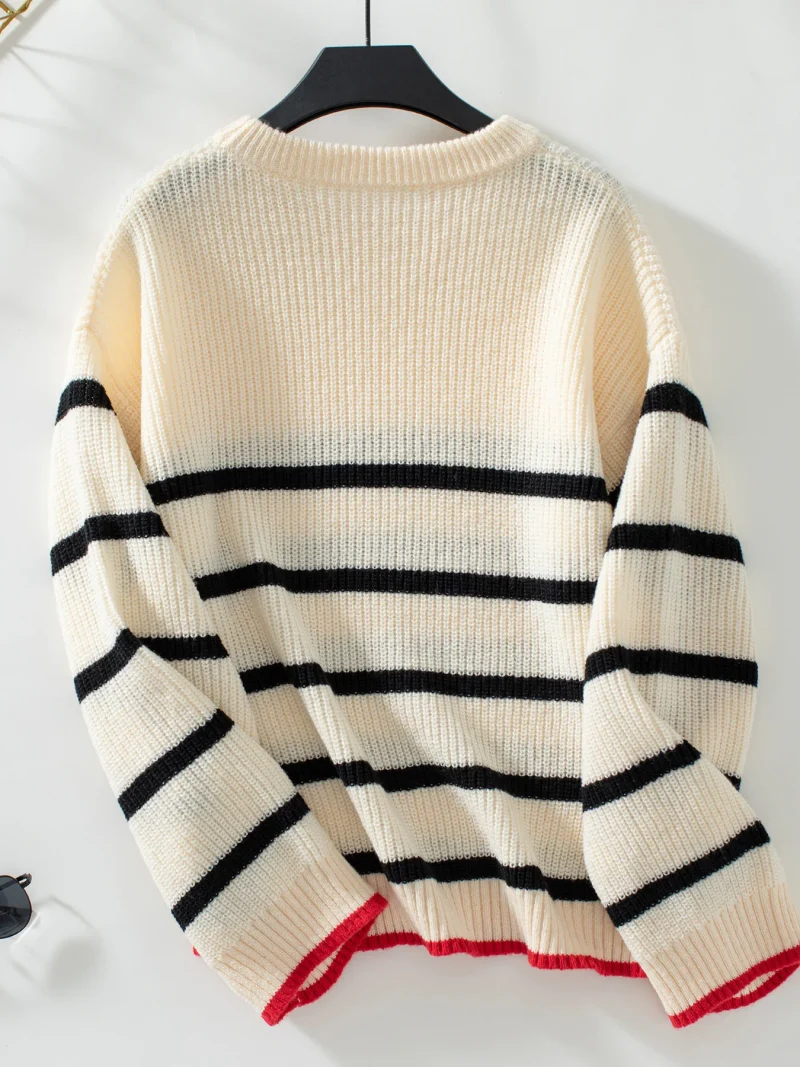 Long Sleeve Knitted Sweater Women  Winter Fashion - Image 13